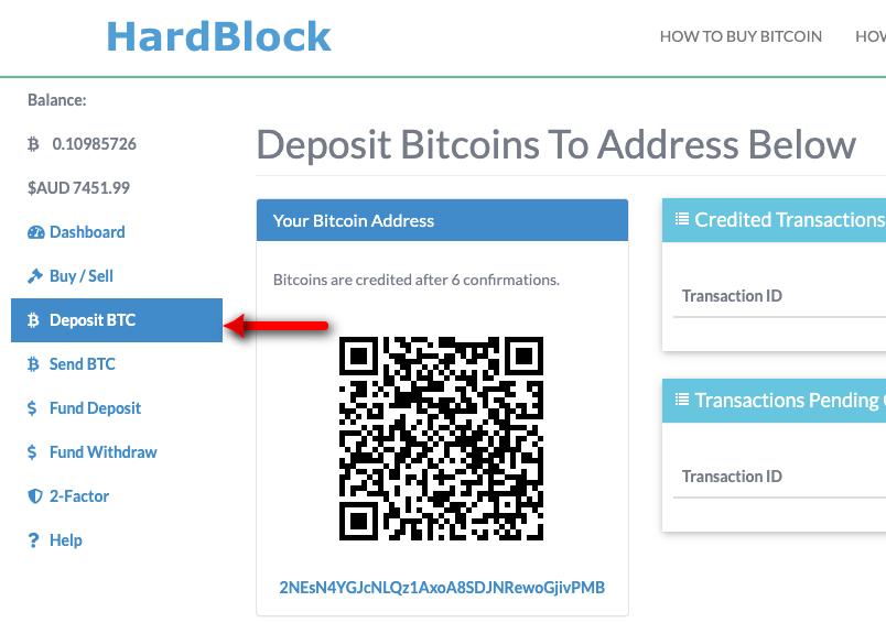 how to deposit bitcoin to bank account